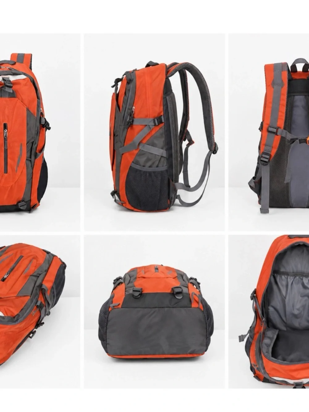Outdoor Voices Orange and Gray Men's Hiking Backpack